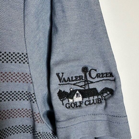 Travis Mathew Gray Striped Golf Polo in Size Large - Picture 6 of 7